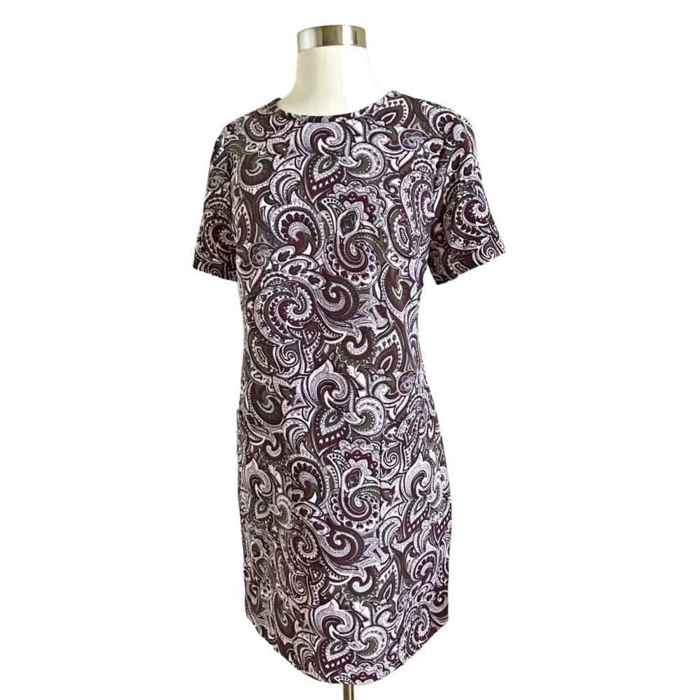 MICHAEL KORS Women's Duffle Dress Paisley Crepe Print